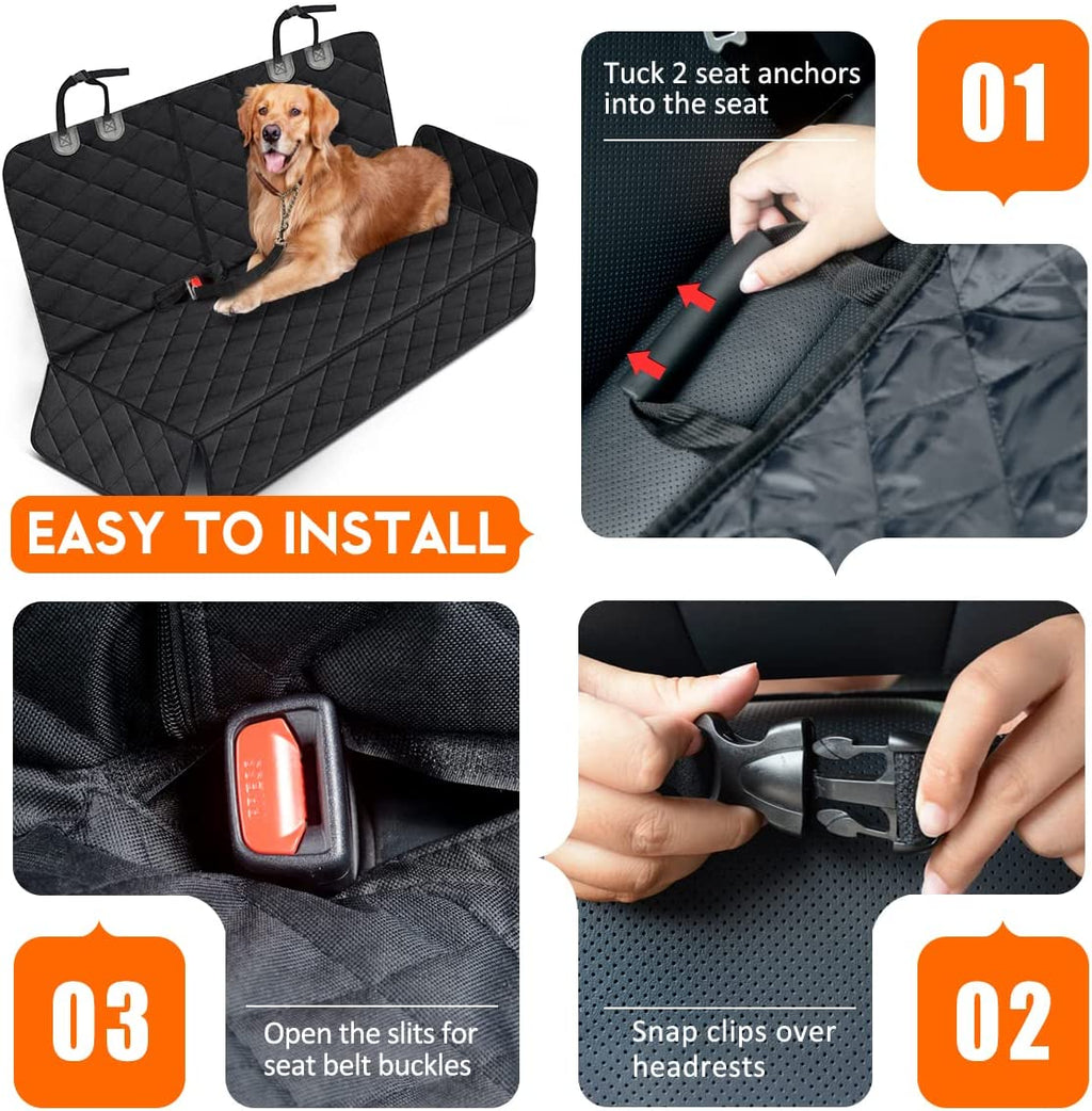 Dog Car Seat Cover Back Seat Cover for Dogs Pet Car